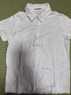 お受験　familiar 白 ポロシャツ
