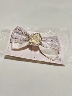 ピンクリボン　バレッタ　ヘアアクセサリー