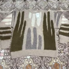 URBAN RESEARCH 抽象パターン長袖ニット