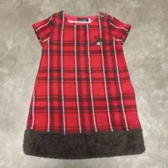 BeBe ワンピース 赤 110