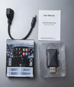 2-in-1 ワイヤレスアダプター CarPlay　Android Auto