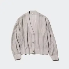 メッシュVネックショートカーディガン