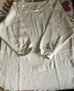 UNIQLO トップス レディース ワッフル クルーネック 5分袖