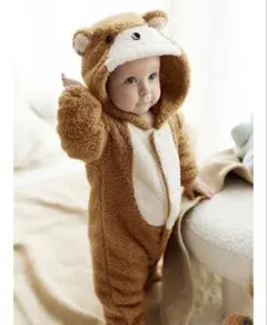 クマ 着ぐるみロンパース　80cm