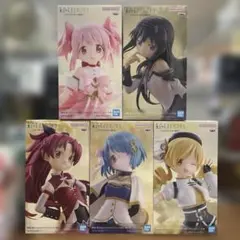 【未開封】 鹿目まどか・暁美ほむら・美樹さやか・巴マミ・佐倉杏子　5体セットのサムネイル