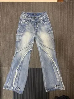 PERSONSOUL Destructive Denim Jeans - メルカリ