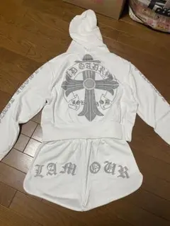 ショート丈 パーカー セット