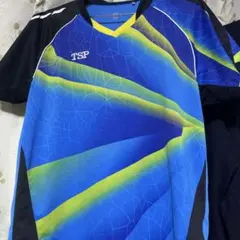 TSP 卓球ユニフォーム Lサイズ 青/黒/黄