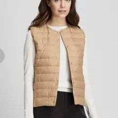 ユニクロ☆ウルトラライトダウン ピンク ノースリーブベスト　S