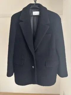 FRAY I.D ボンディングジャケット ノーカラー 春アウター きれいめ