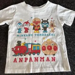 アンパンマン 半袖Tシャツ 90cm ホワイト