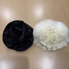 花モチーフ ブローチ 2点セット