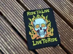 Ride To Live【70's スカル ワッペン】ビンテージ