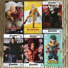 フィギュア まとめ売り 6点(ケンシロウ 範馬勇次郎 ワンパンマン 怪獣 