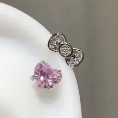 ハート　リボン ボディピアス 軟骨ピアス ヘリックス