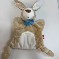 Sigikid ベージュうさぎ パペット ベビーぬいぐるみ