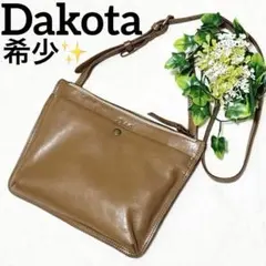 極美品】Dakotaダコタ Amuse アミューズ お財布ショルダー ブラウン 
