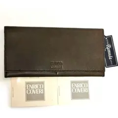 u*2様 未使用 エンリココベリ 長財布 ENRICO COVERI 本革レザーのサムネイル