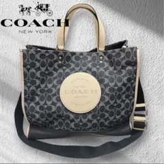 COACH コーチ デンプシー トートバッグ シグネチャー 2way