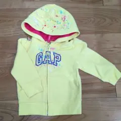 baby gap フード付きパーカー　80cm イエロー