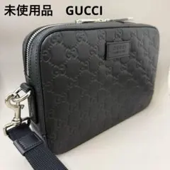 【未使用】GUCCI/グッチGGシマ レザー セカンドバッグ/クラッチ/正規品