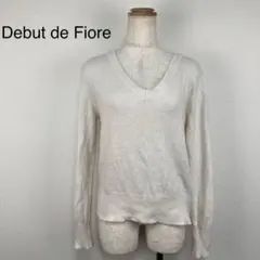 Debut de Fiore セーター　ホワイト　38号のサムネイル