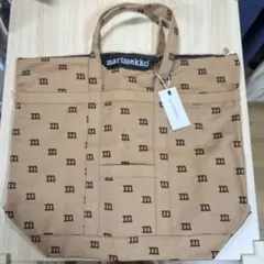 新品　日本限定　レア　マリメッコ　ロゴマニア トートバッグ ブラウン