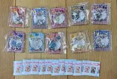 サンリオキャラクターズ　シャカシャカフレークシール風チャーム　全種　コンプリート