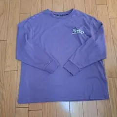 キッズ　パープル 長袖ロンT
