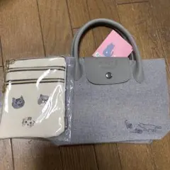 カルディ　ネコの日バッグ　マルチポーチのセット