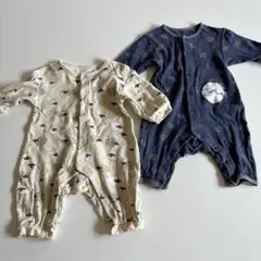 動物柄　恐竜柄　ロンパース 2点セット　70cm