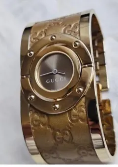 新品電池 稼働 箱付き GUCCI GG トワール バングルウォッチ QZ - メルカリ