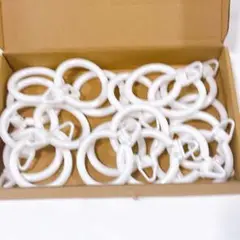 20個❣️スライドリング カーテン リング フック 内径42mm 360°回転