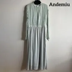 Andemiu ロング ワンピース アンデミュウ レディース グリーン系