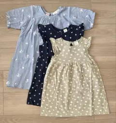【ZARA H&M 3点セット】ワンピース 104・110のサムネイル