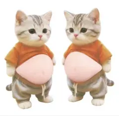セット販売 ねこ おなかぷにぷに 3D ステッカー シール