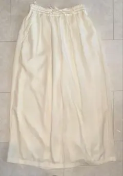 PLST アイボリー ワイドパンツ Lサイズ