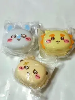 ちいかわ　おかおミニシリコンポーチ　３個
