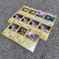 【希少品】 マチスのポケモン 旧裏 クチバシティジム マチス11枚