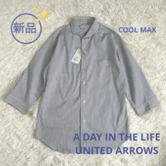 新品　5分丈シャツ　サッカー生地　COOL MAX ユナイテッドアローズ