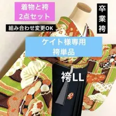 288-卒業袴❤︎着物&袴2点 モダンアンテナ ピンク系 襦袢と帯の追加 