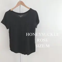 【美品】HONEYSUCKLE ROSE レディース Tシャツ 半袖 黒のサムネイル