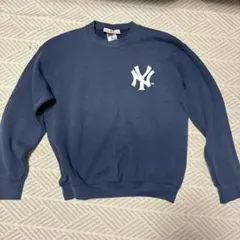 90sニューヨーク・ヤンキース クルーネック トレーナー ネイビー