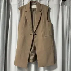nano universe ジレ　ジャケット　ベージュ