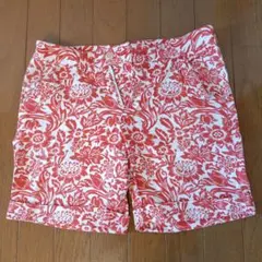 ジャックバニー　花柄 ショートパンツ レッド ホワイトのサムネイル