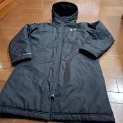 アンダーアーマー160センチYXLロングベンチコートコールドギア黒