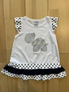 カンクン Tシャツ ラインストーン カメ