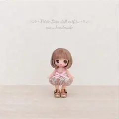 1818. ぷちリカちゃん 服 ෆ̈ チュールワンピース