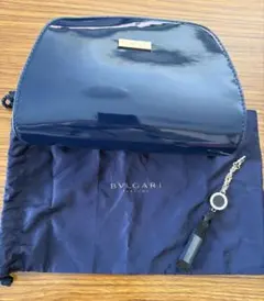 BVLGARI ネイビー ポーチ
