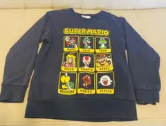 スーパーマリオ トレーナー 120サイズ ネイビー